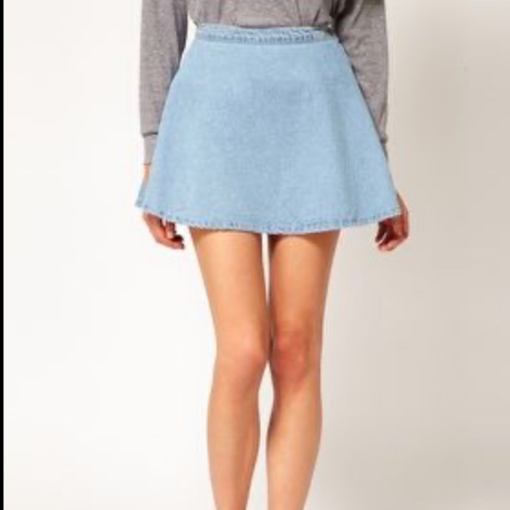 American apparel denim circle skirt